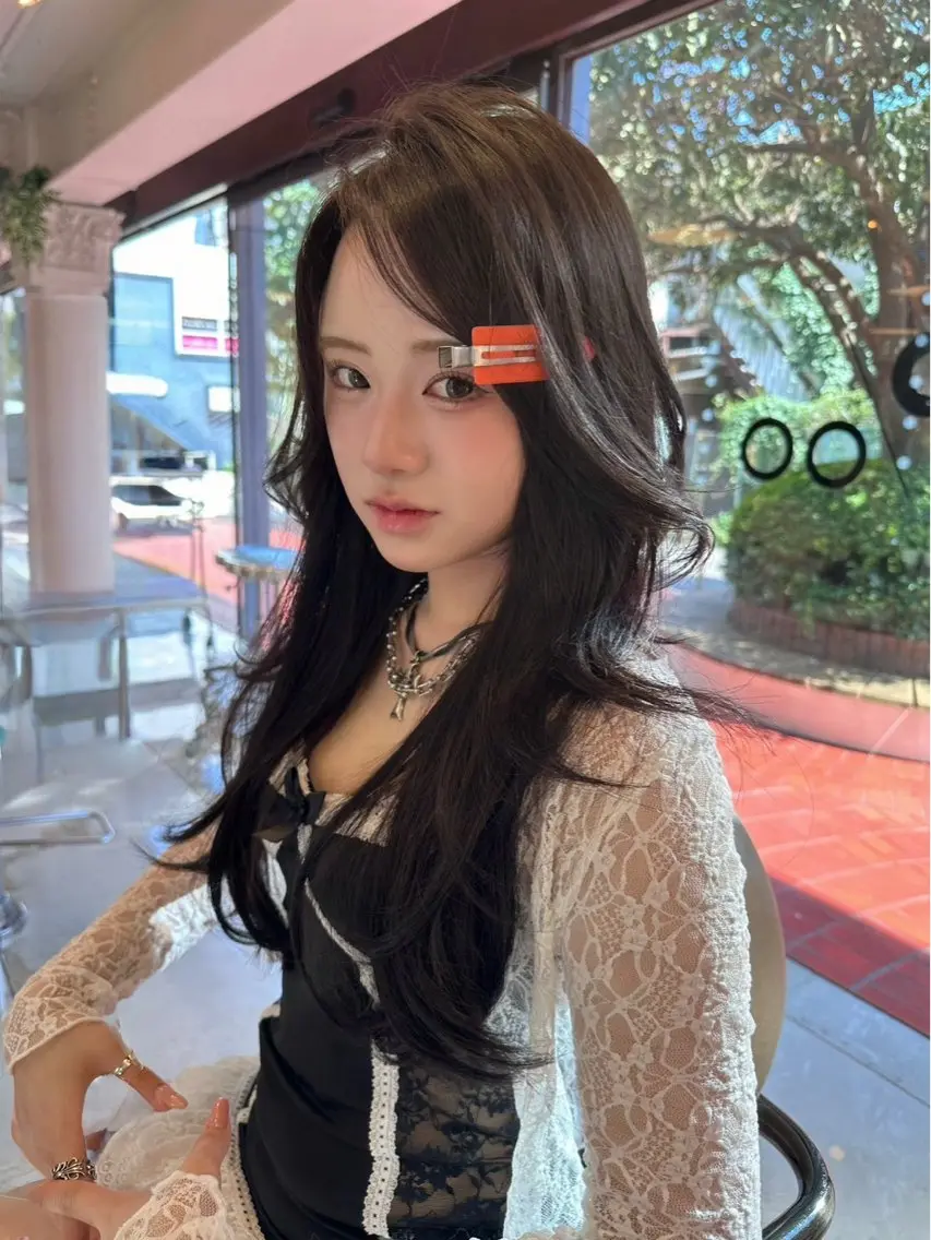 ミディアム カット ヘアカラー トリートメント ‎🤍髪質改善‎🤍 レイヤーカット‎🤍のヘアスタイル
