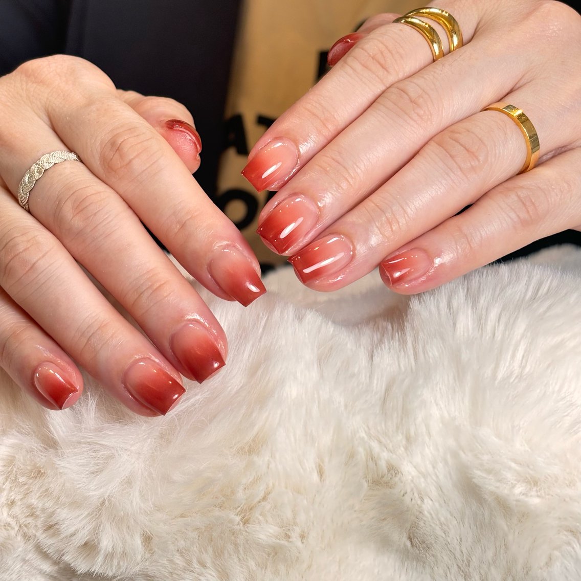 ネイル 桜ネイル 長さ出し フレンチネイル 韓国ネイル マグネットネイル ハンドネイル kiwami305 nail salonのネイルデザイン