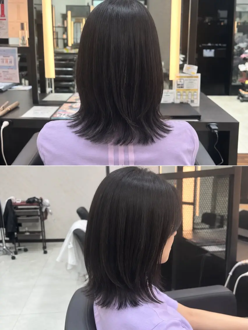 ミディアム ミディアムレイヤー レイヤーカット 外ハネヘア ⑅.* ୨୧こわた みく୨୧⑅.*のヘアスタイル