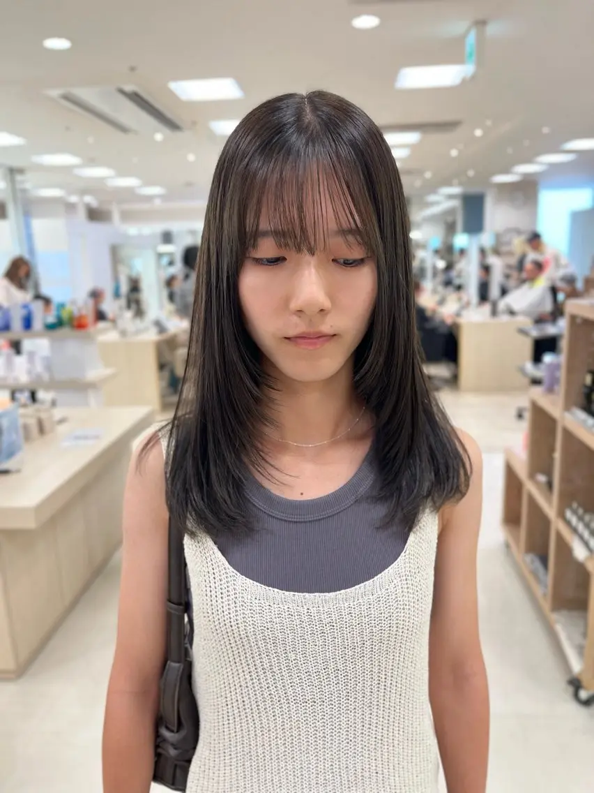 ロング カラー カット ヘアカラー トリートメント 暖色/ブリーチカラー 🎀 M i k uのヘアスタイル