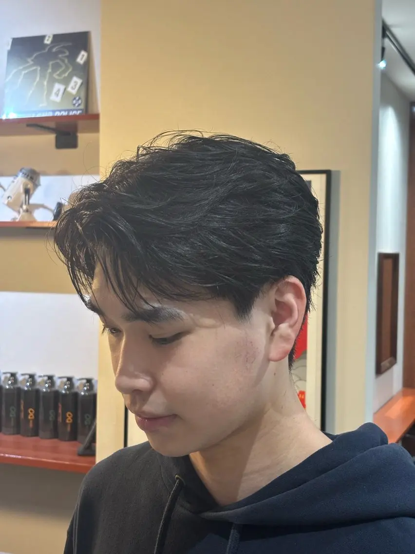 ショート メンズ 金山メンズパーマ モデル募集 青島永透のヘアスタイル