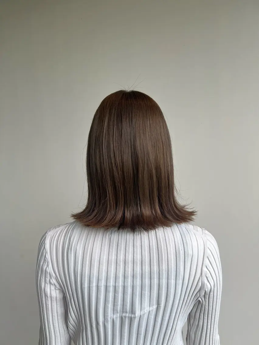 ミディアム カラー ブラウンカラー ナチュラルブラウン "MIoKI"_ YUCCA eluaのヘアスタイル