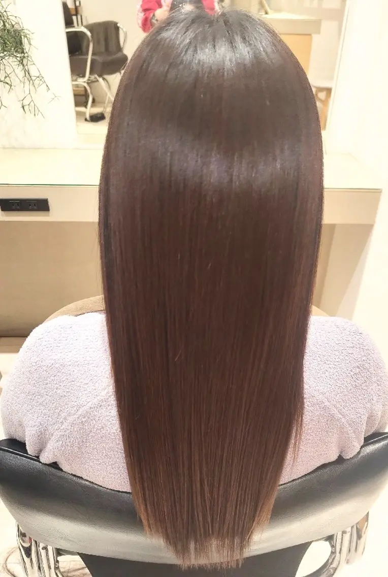 ロング 髪質改善 縮毛矯正 トリートメント カット 縮毛矯正 トリートメント Fucai tomocoのヘアスタイル