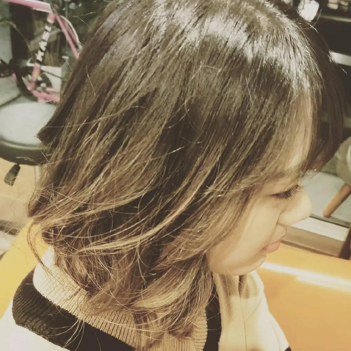 ショート カラー アディクシーカラー バレイヤージュ ブリーチ イルミナカラー 外国人風カラー ヘアカラー spa hair ark 富井直美のヘアスタイル