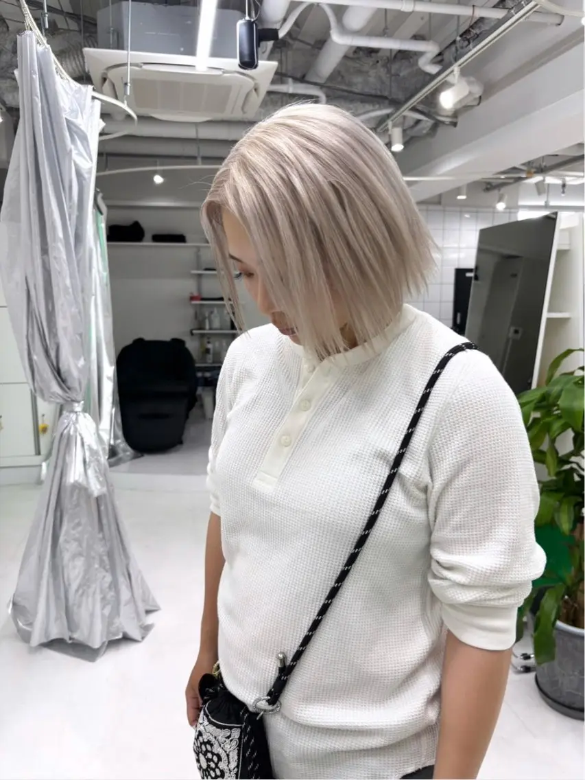 ミディアム ヘアカラー 💋ブリーチモデル 募集💋suzuneのヘアスタイル