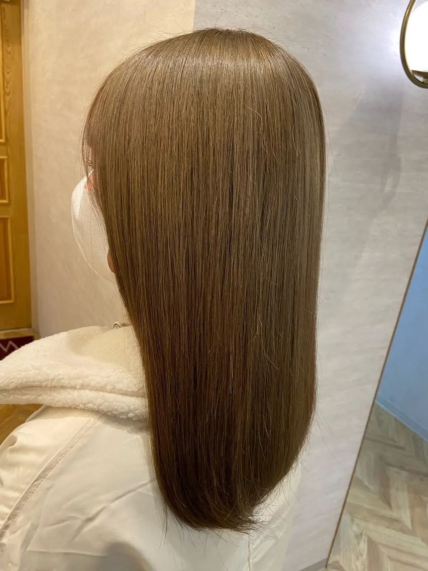 ブリーチなしダブルカラー×トリートメントの写真