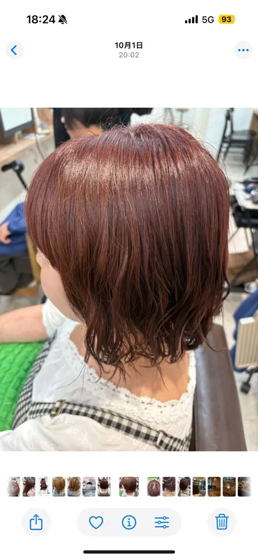 カラー tetote ミコのヘアスタイル