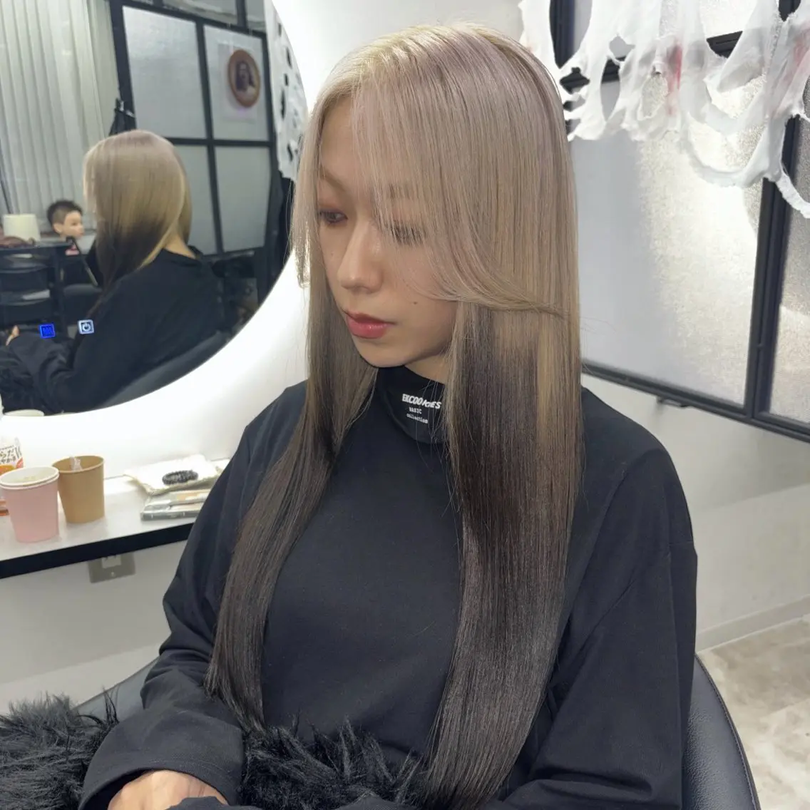 ロング カラー ヘアカラー Ren. 🦋デザインカラーのヘアスタイル