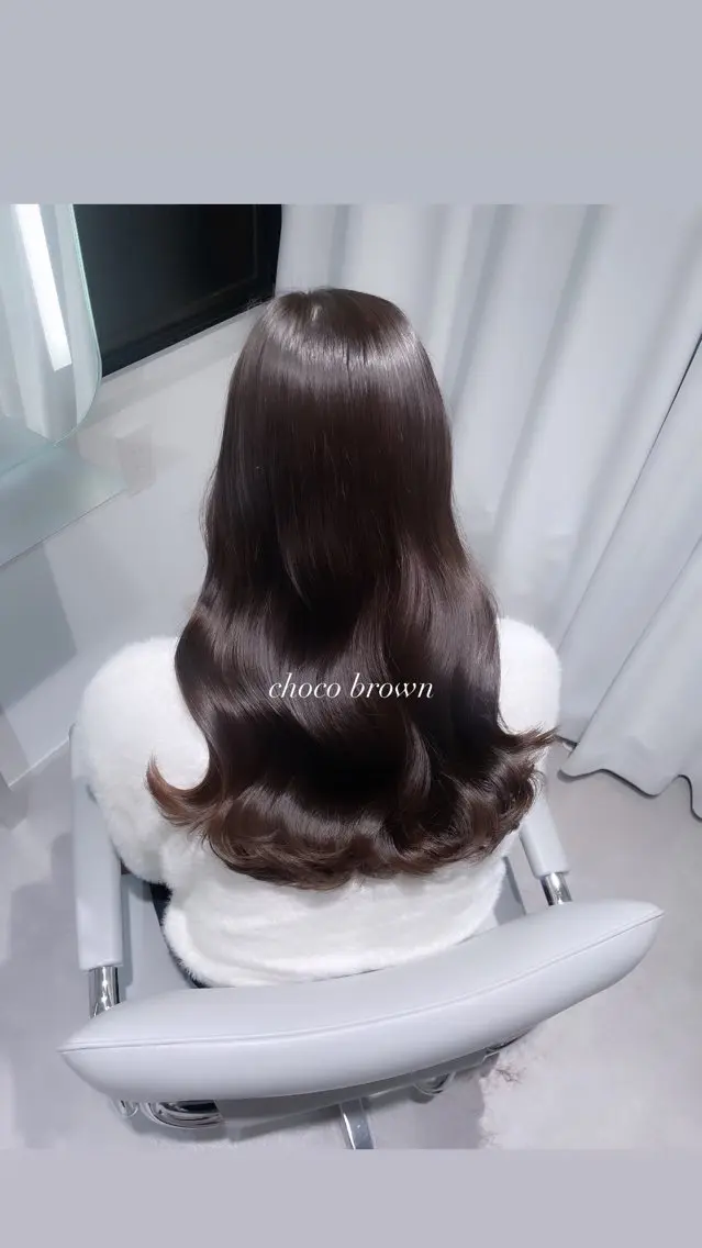 セミロング 透明感巻ける縮毛矯正 可愛いStyle杏琉のヘアスタイル