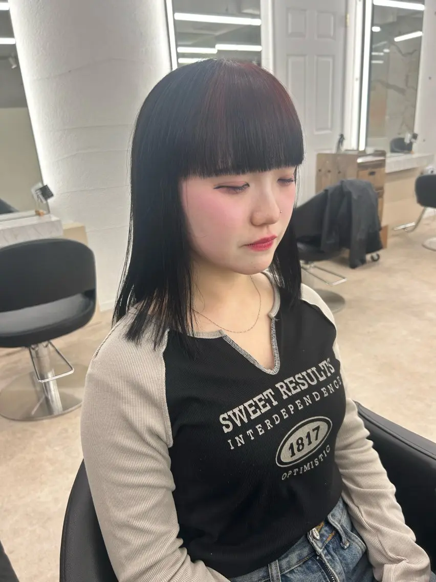 ミディアム ヘアカラー 玉川 京のヘアスタイル