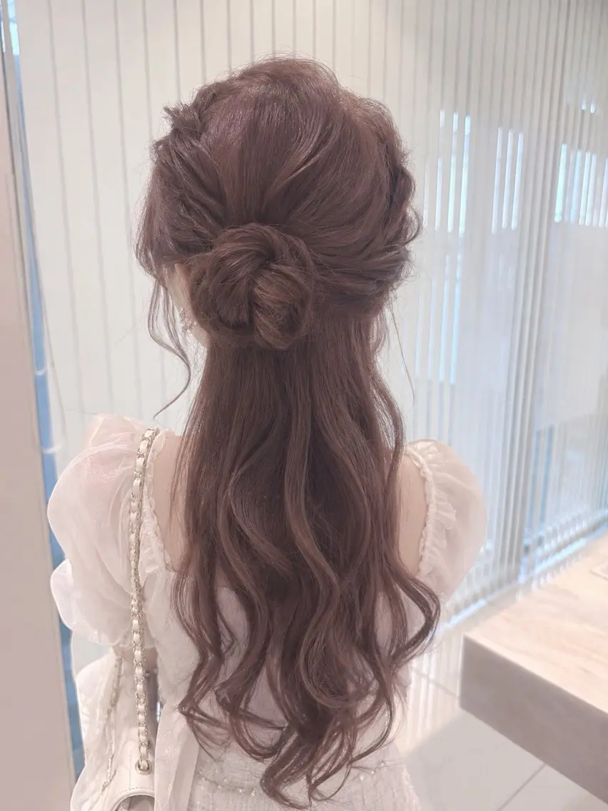 ロング ヘアセット ももか💖お得に! 艶モテ/透明感♡のヘアスタイル