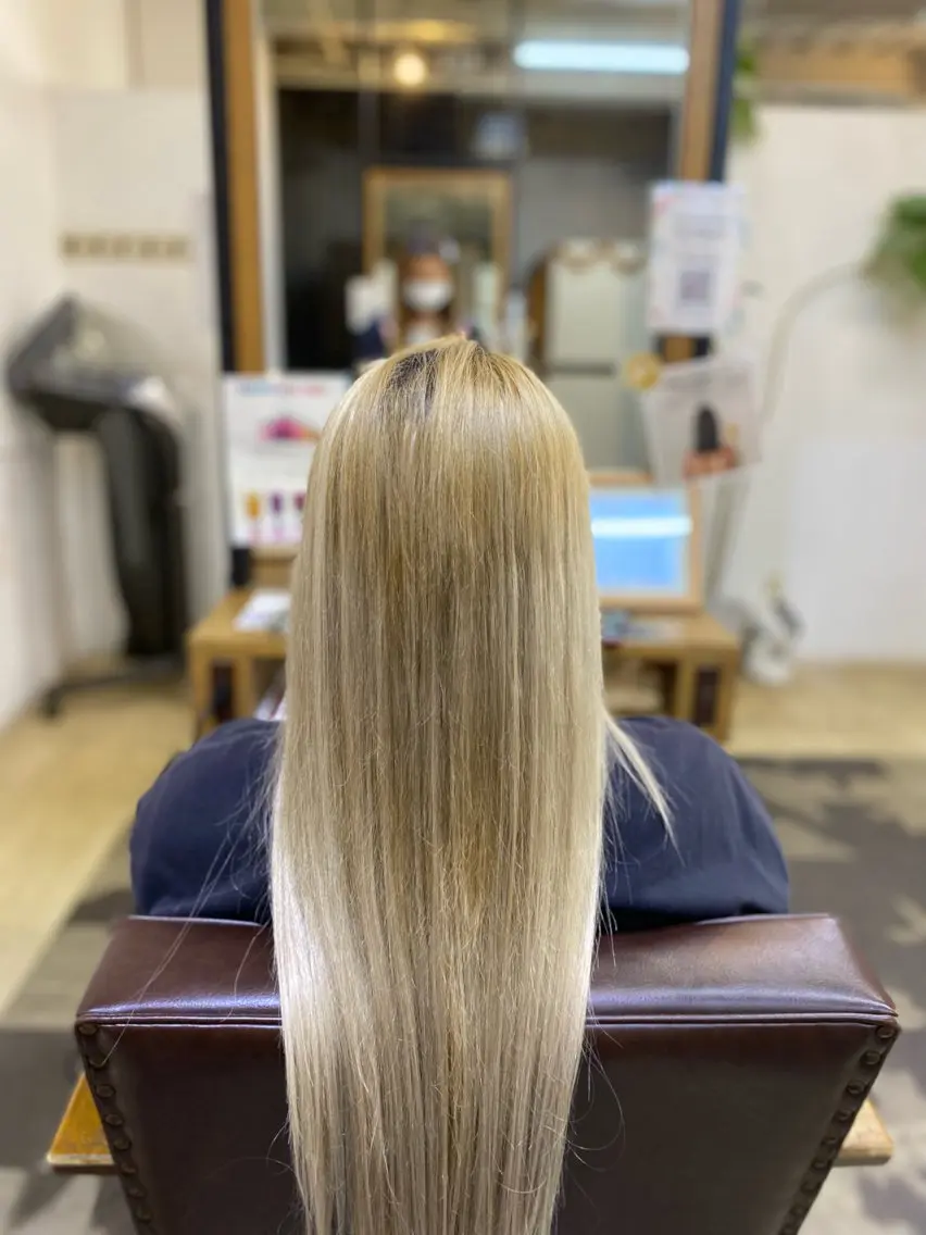 ロング シールエクステ エクステ エクステ BRAS ナカガワのヘアスタイル