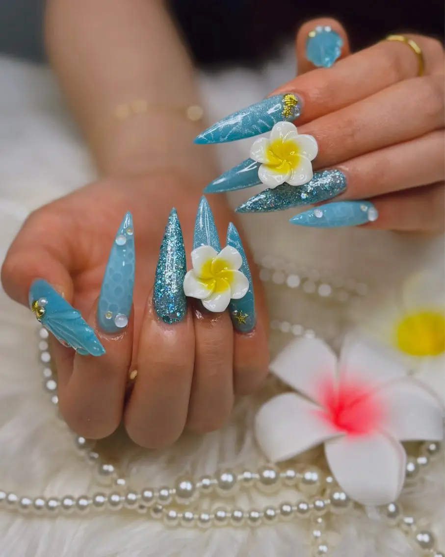 ネイル アートネイル オーロラネイル チークネイル 長さ出し フットネイル ハンドネイル Happy Nailのネイルデザイン