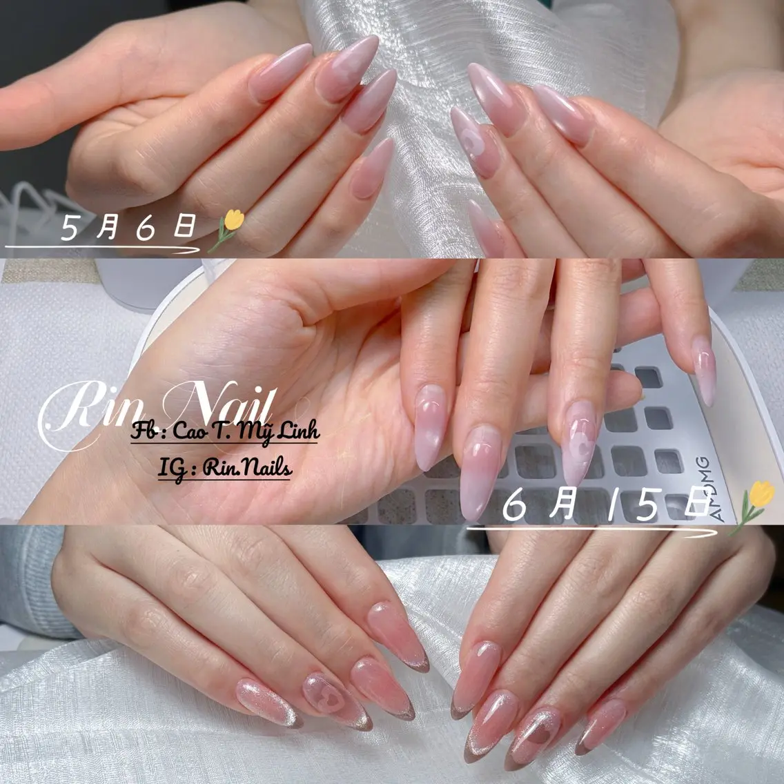 ネイル ピンク ハンドネイル Rin Nailのネイルデザイン