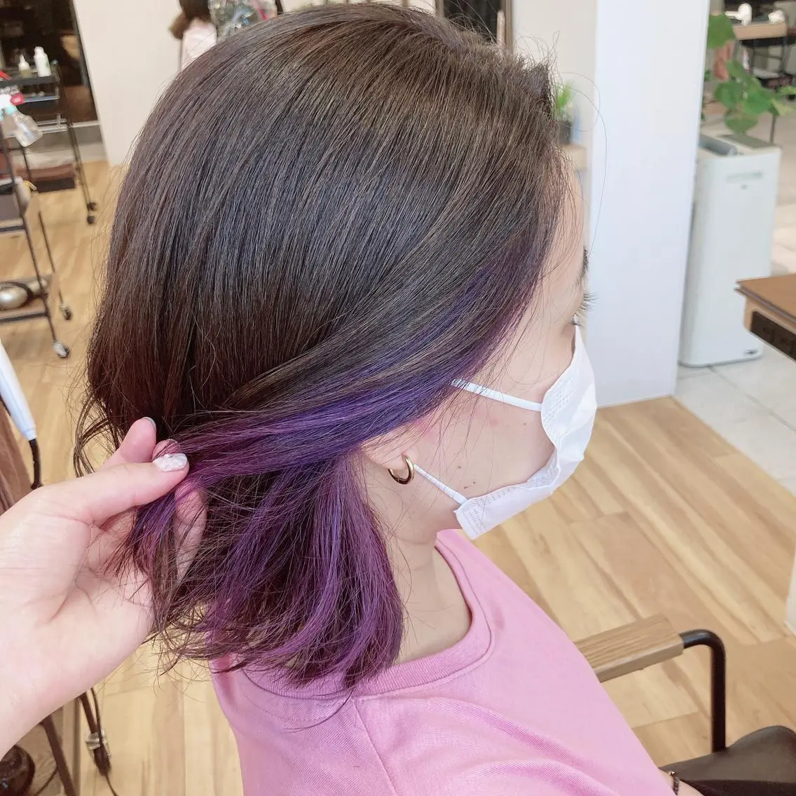 カラー 神田 菜々子のヘアスタイル
