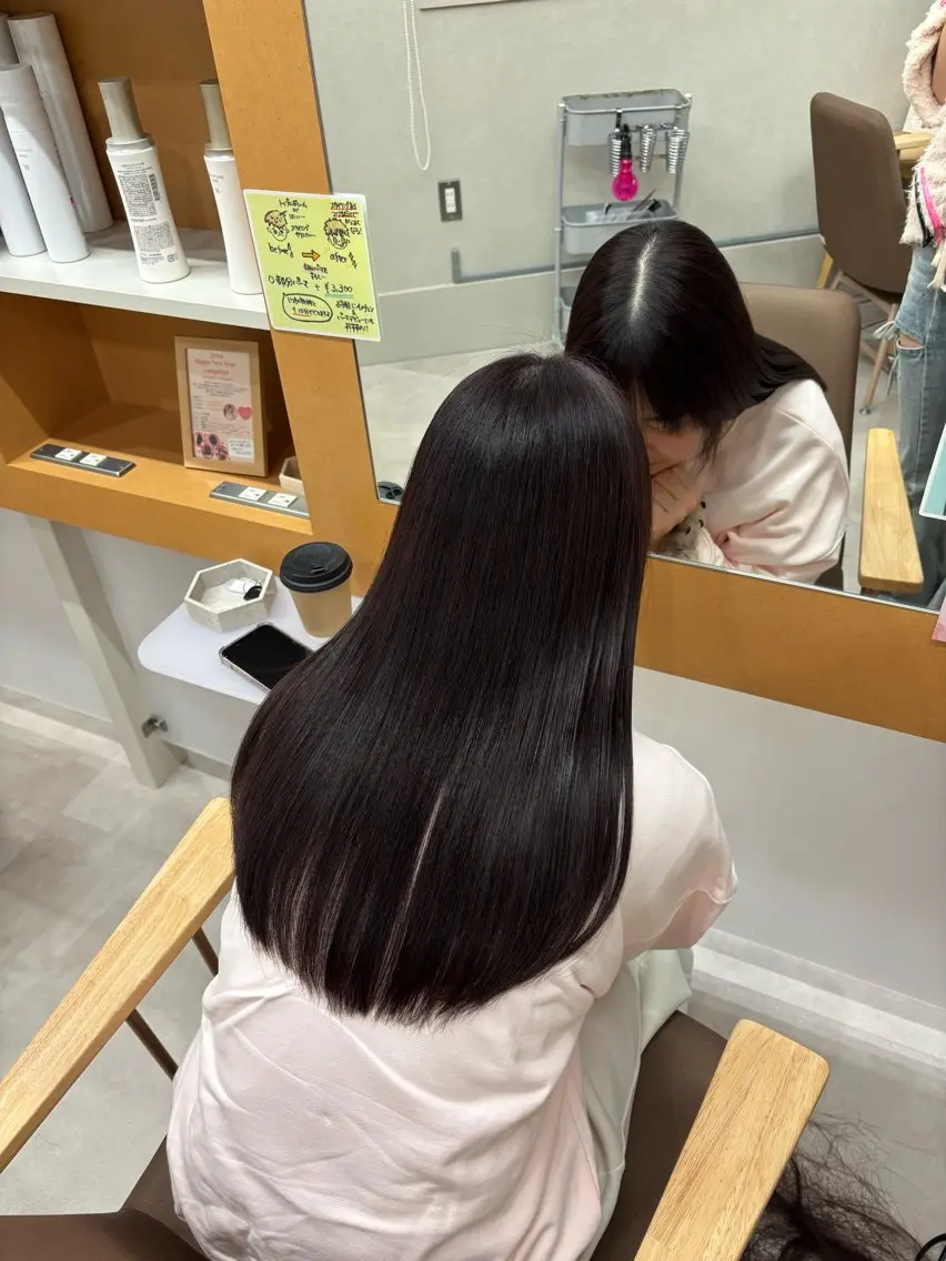 ロング カラー ラベンダーカラー ピンクカラー ピンクラベンダー ヘアカラー トリートメント 🎀暖色カラー🎀 airi♡のヘアスタイル