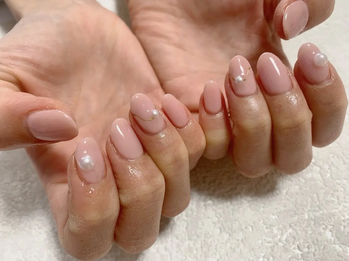ネイル ジェルネイル メンズネイル パラジェル シンプルネイル 春ネイル kiki nail たまプラーザのネイルデザイン