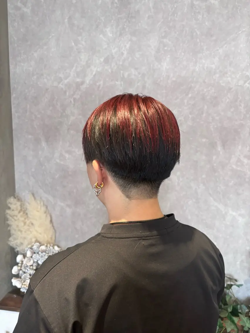 ショート カラー デザインカラー カット ヘアカラー radiant nakamuraのヘアスタイル