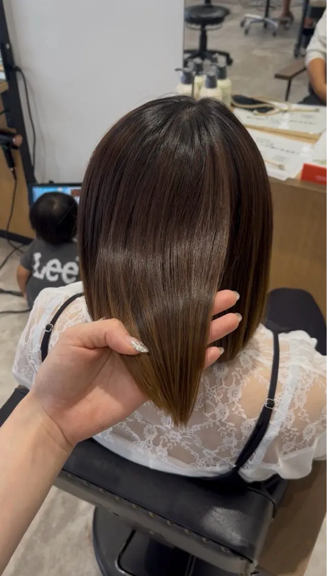 トリートメント recipe la couleurりんかのヘアスタイル