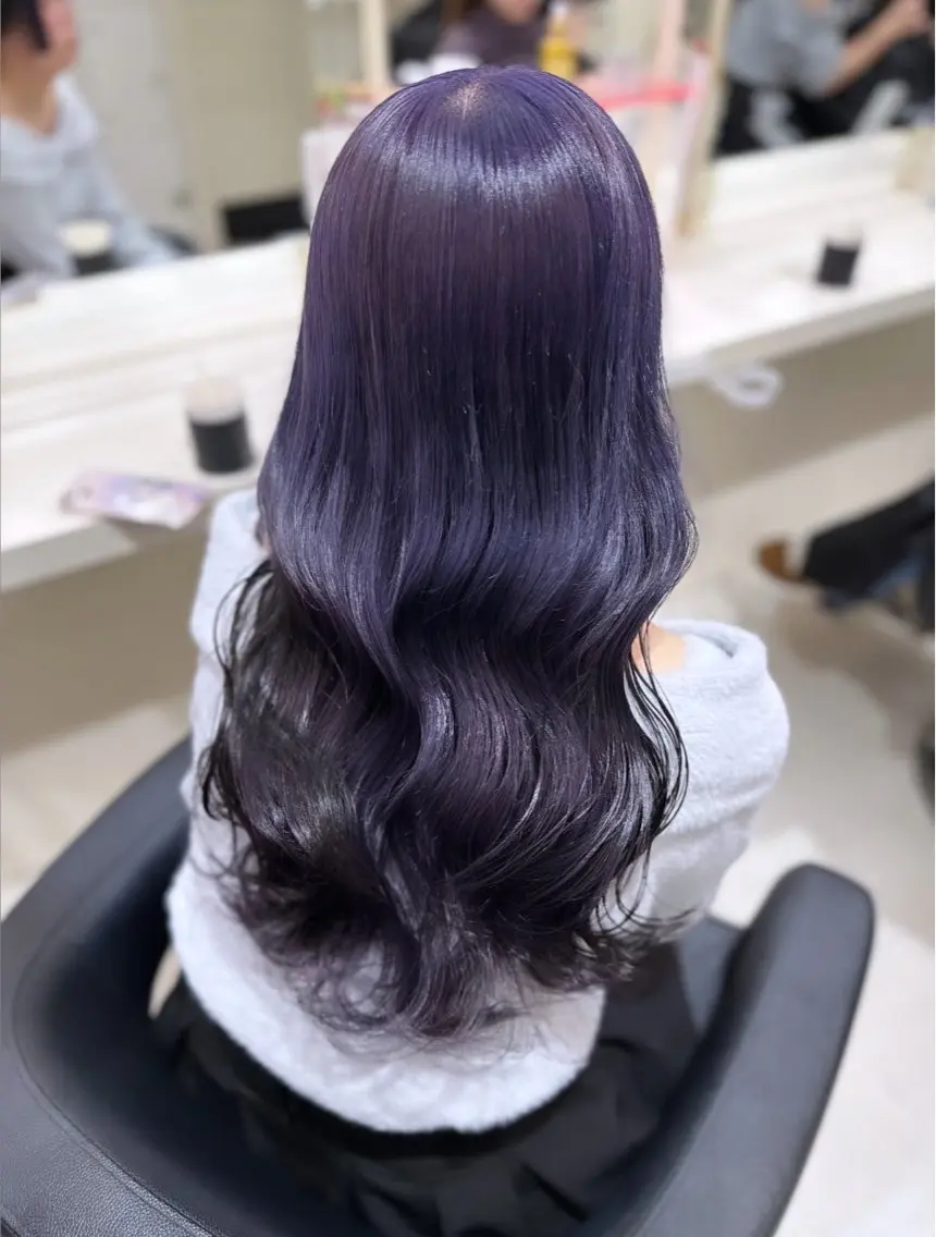 ロング カラー ヘアアレンジ カット ヘアカラー 艶カラー/ハイトーン /レイヤーカットのヘアスタイル