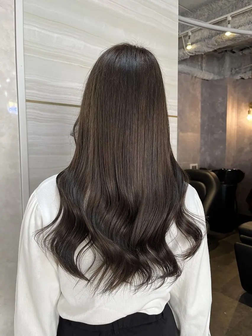 ロング 🎀🎶はがりな ワンカラー💝のヘアスタイル