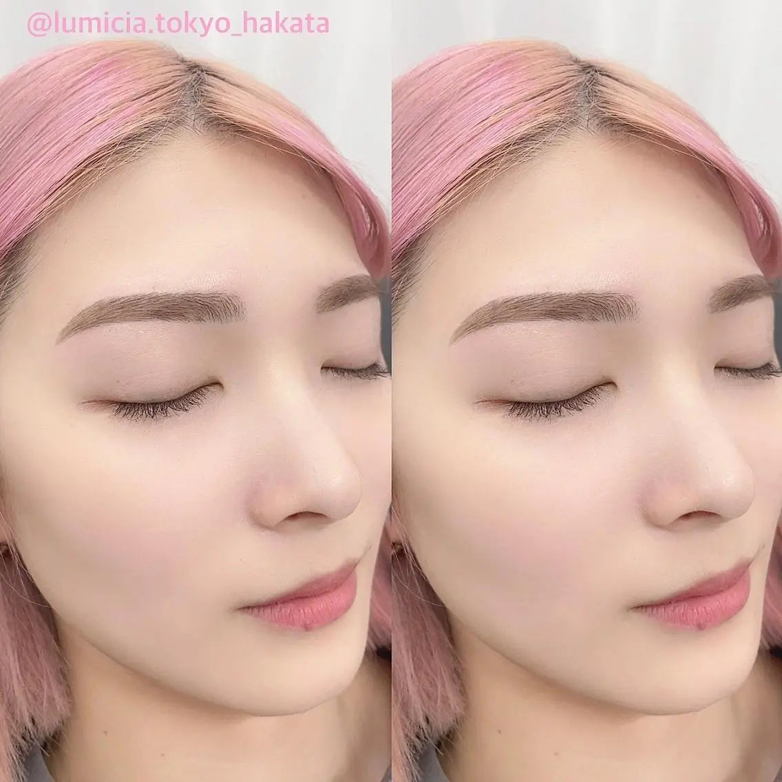 【学割U24🩵】眉毛カラー+美眉毛アイブロウWAXスタイリング+眉メイク¥6100の写真