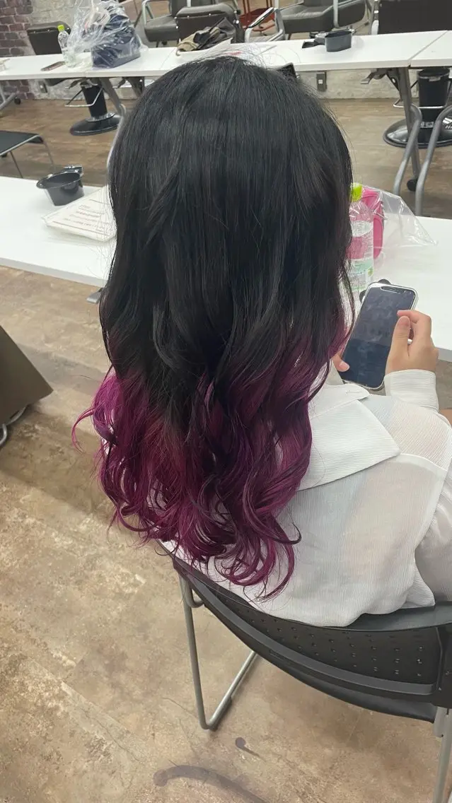 ワンブリーチ＋ワンカラー（インナー、イヤリング）🎀の写真