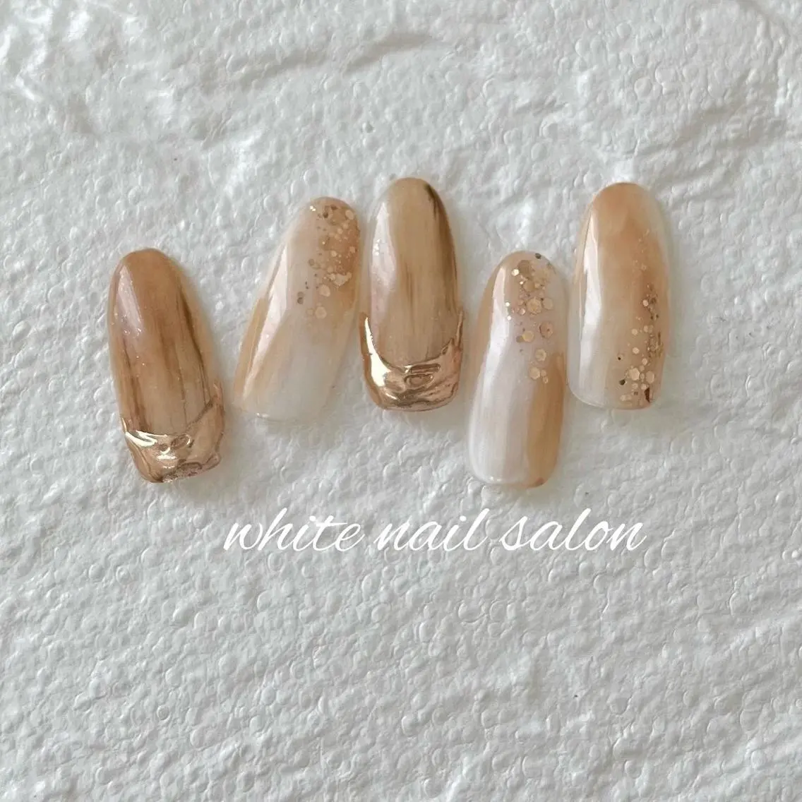 ネイル フットネイル ジェルネイル ハードジェル ラメ(グリッター) 持ち込み ハンドネイル white nail salonのネイルデザイン