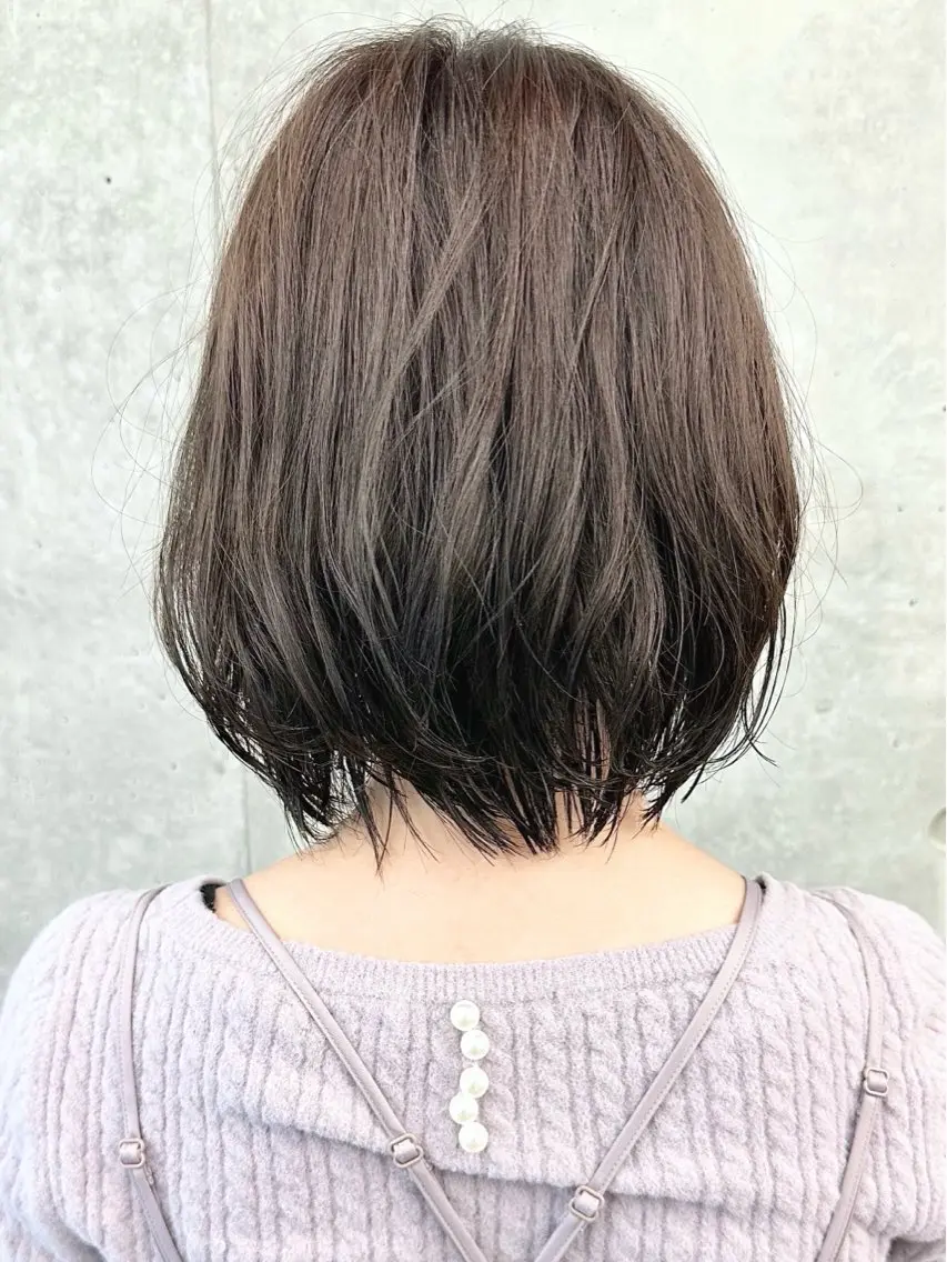 ミディアム ボブ/ゆるふわ ボブパーマ/とういのヘアスタイル