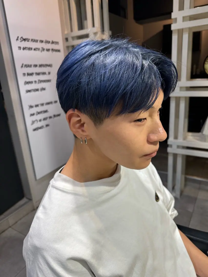 ショート カラー メンズ シルバー ヘアカラー トリートメント 似合う髪型が 分からない方へのヘアスタイル