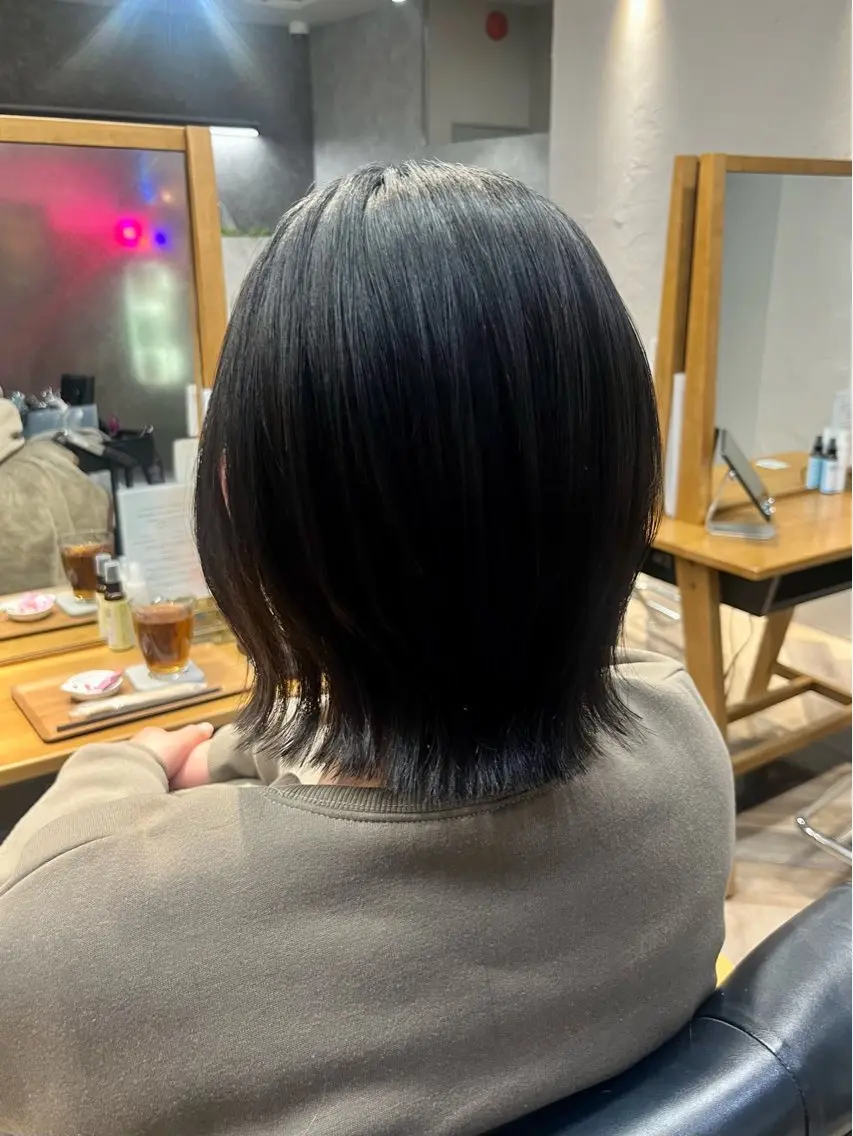 ミディアム ボブレイヤー ボブ レイヤーカット 遠藤 朱郁のヘアスタイル
