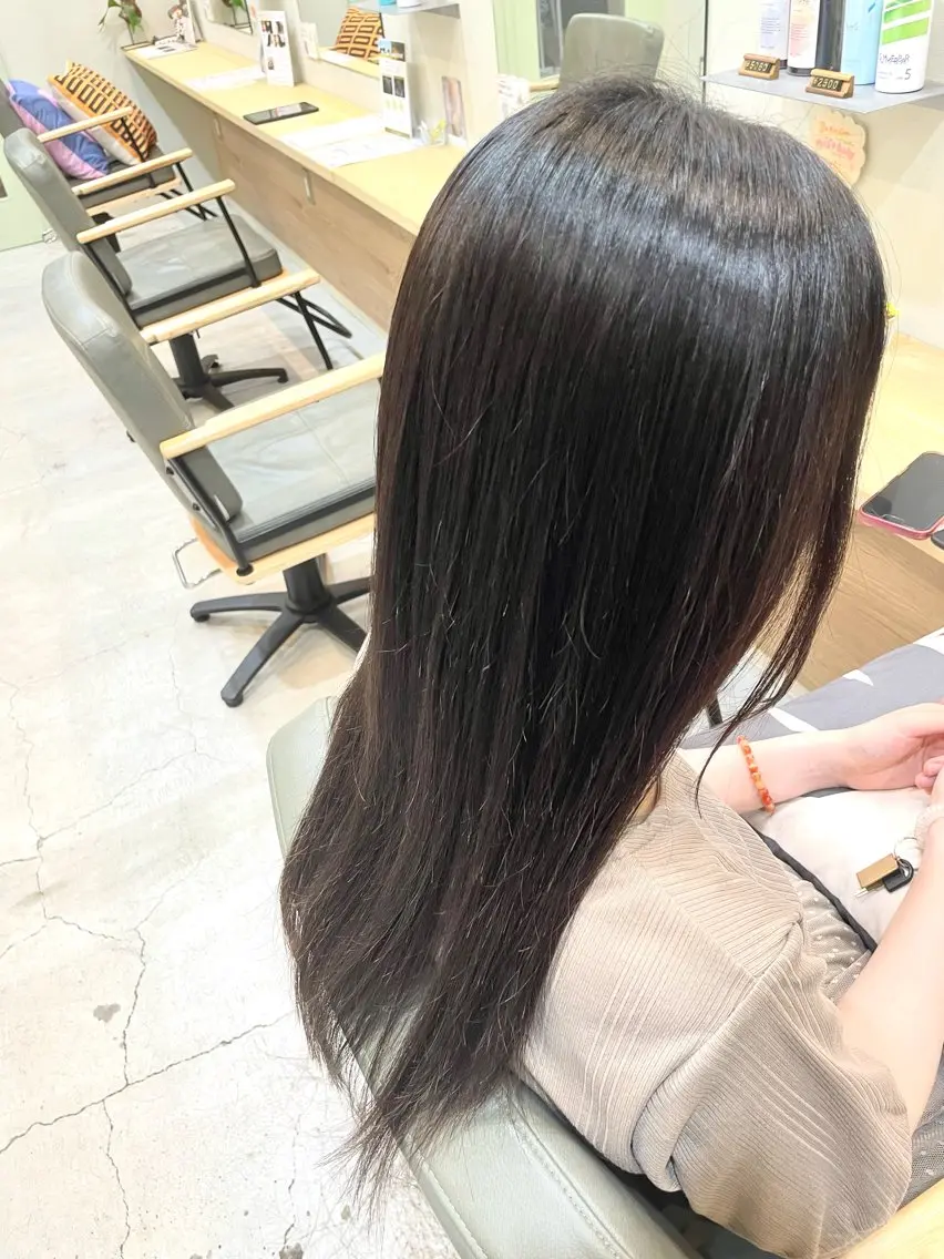 ロング カット 縮毛矯正 トリートメント 望月彩斗 /美髪矯正✨のヘアスタイル