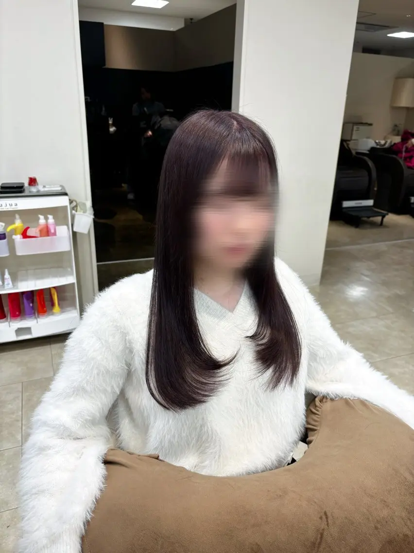 セミロング カラー カット ヘアカラー トリートメント 推し活/韓国/ブリー チカラーminamiのヘアスタイル
