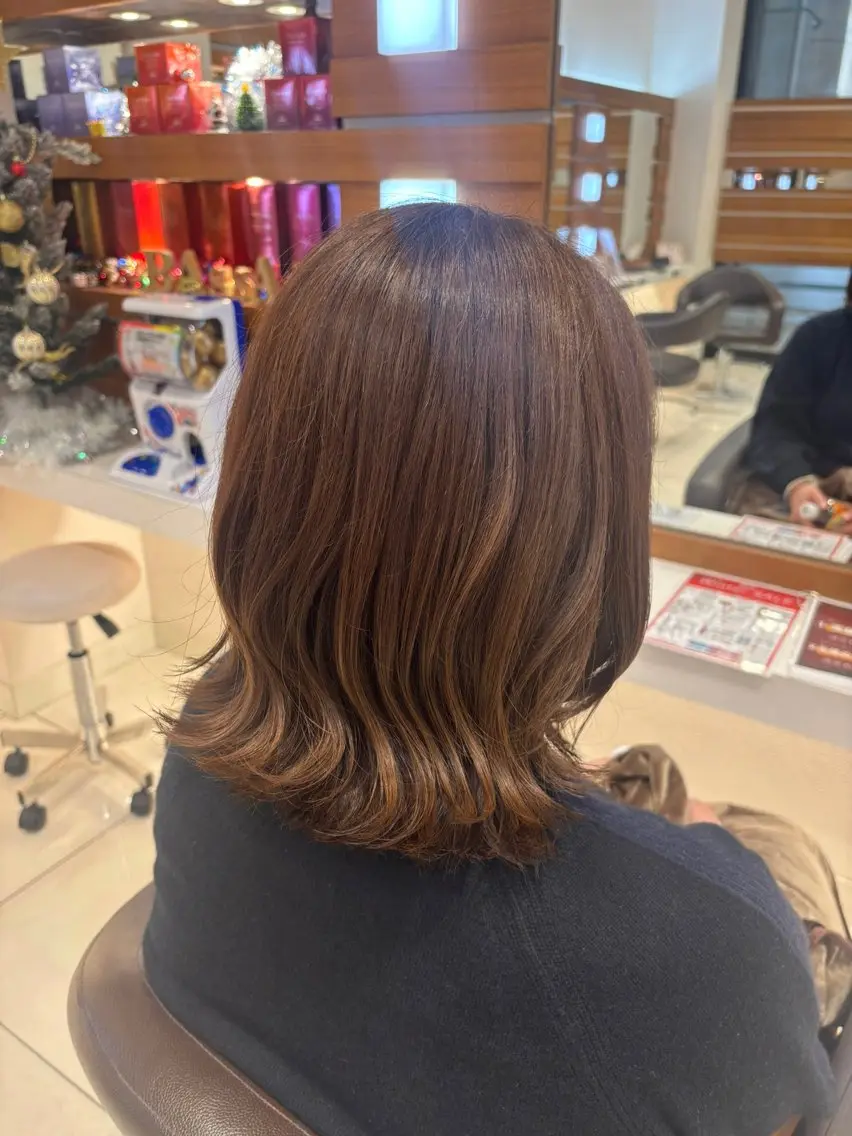 ミディアム カラー 💎【ちゅるんカラ ー】あいみ💎のヘアスタイル