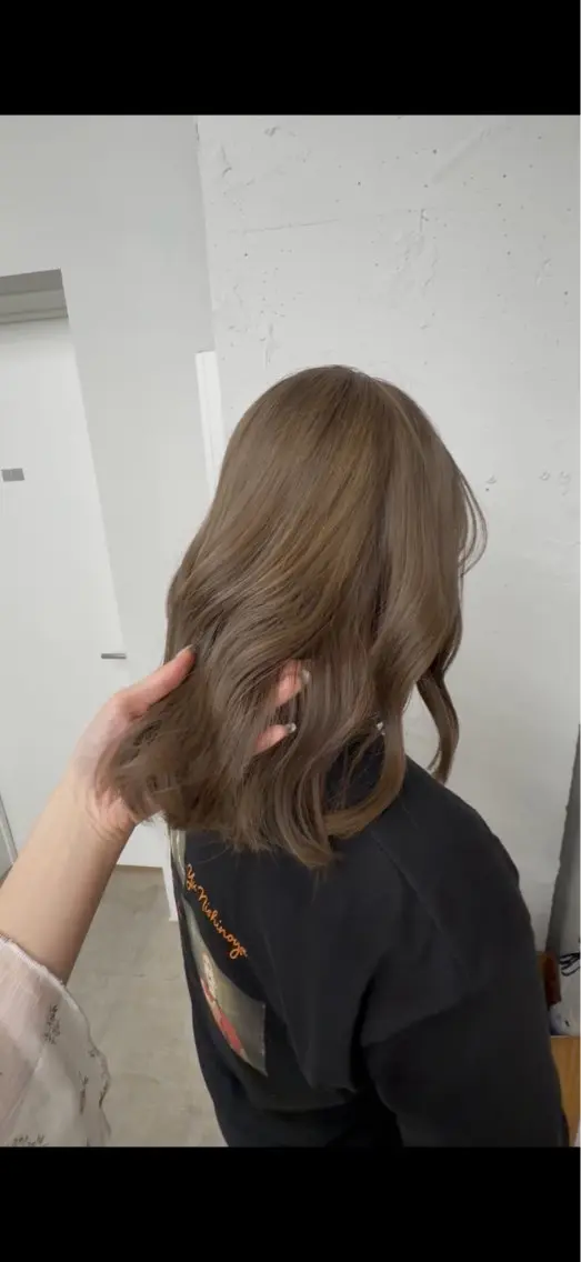 セミロング ヘアカラー かすみ/名駅徒歩5分 /カットモデルのヘアスタイル