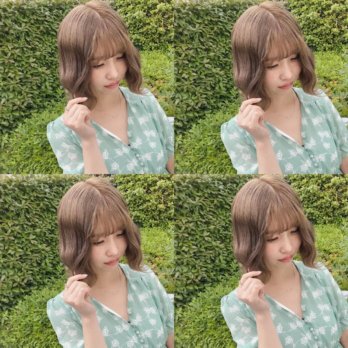 ミディアム カラー ヘアアレンジ カット ヘアカラー トリートメント TAKUMAブリーチ /切りっぱなし🪽のヘアスタイル