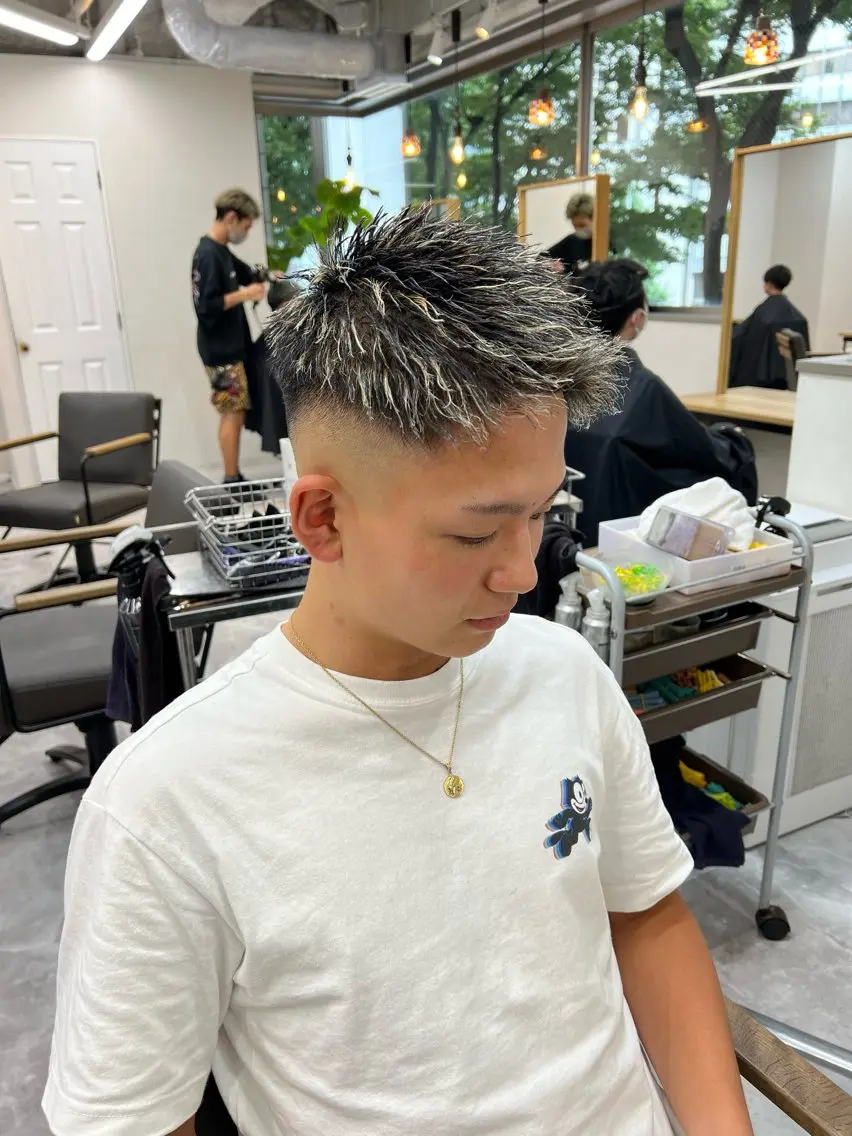 カット➕ツイスパ➕メッシュ〈メンズ〉の写真