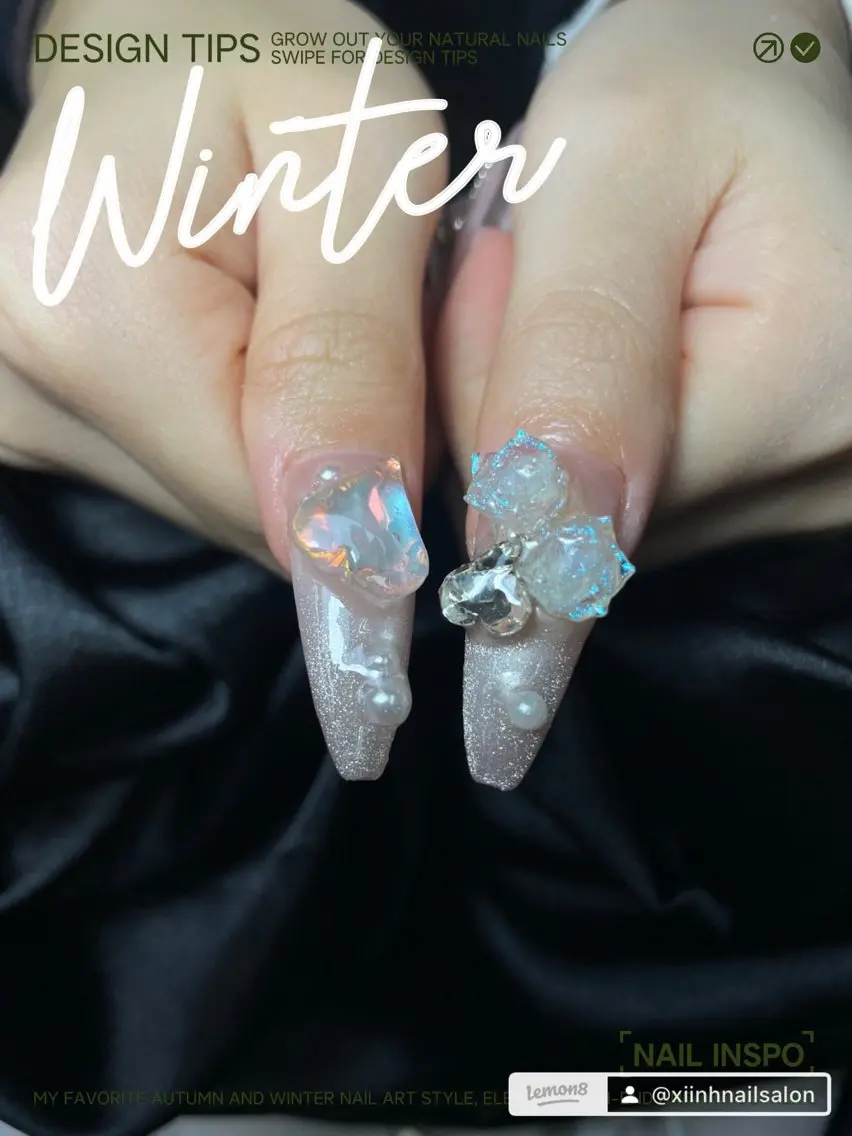 ネイル ブラウン チークネイル 桜ネイル 長さ出し フットネイル ハンドネイル XIINH NAIL SALONのネイルデザイン