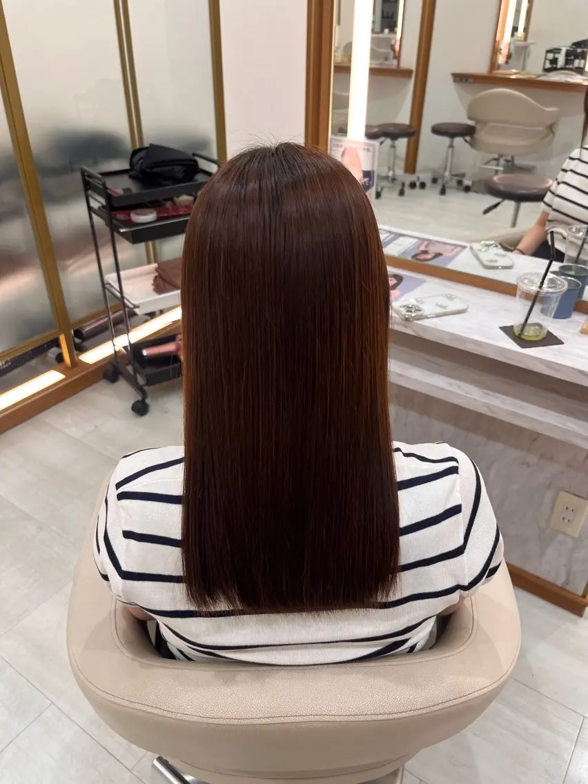 ロング 縮毛矯正 トリートメント 縮毛矯正🫧/ 武笠 友香🤍のヘアスタイル
