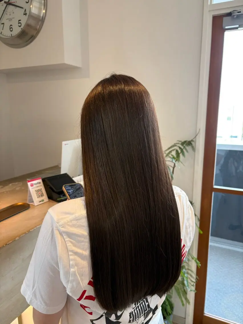 ロング カラー ヘアカラー トリートメント 安部 美里のヘアスタイル