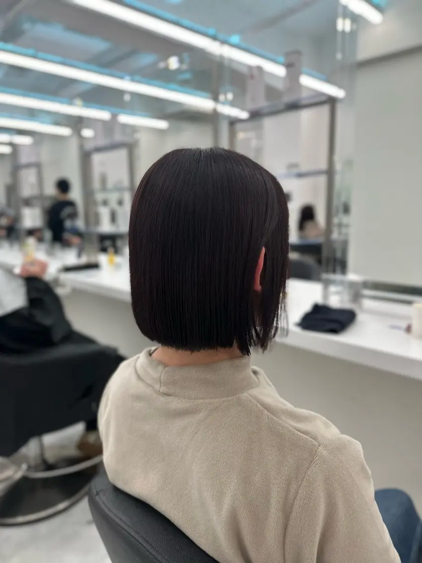 ミディアム カラー カット ヘアカラー トリートメント ヘッドスパ ヘアセット 似合わせstyle ❤︎misaki❤︎のヘアスタイル