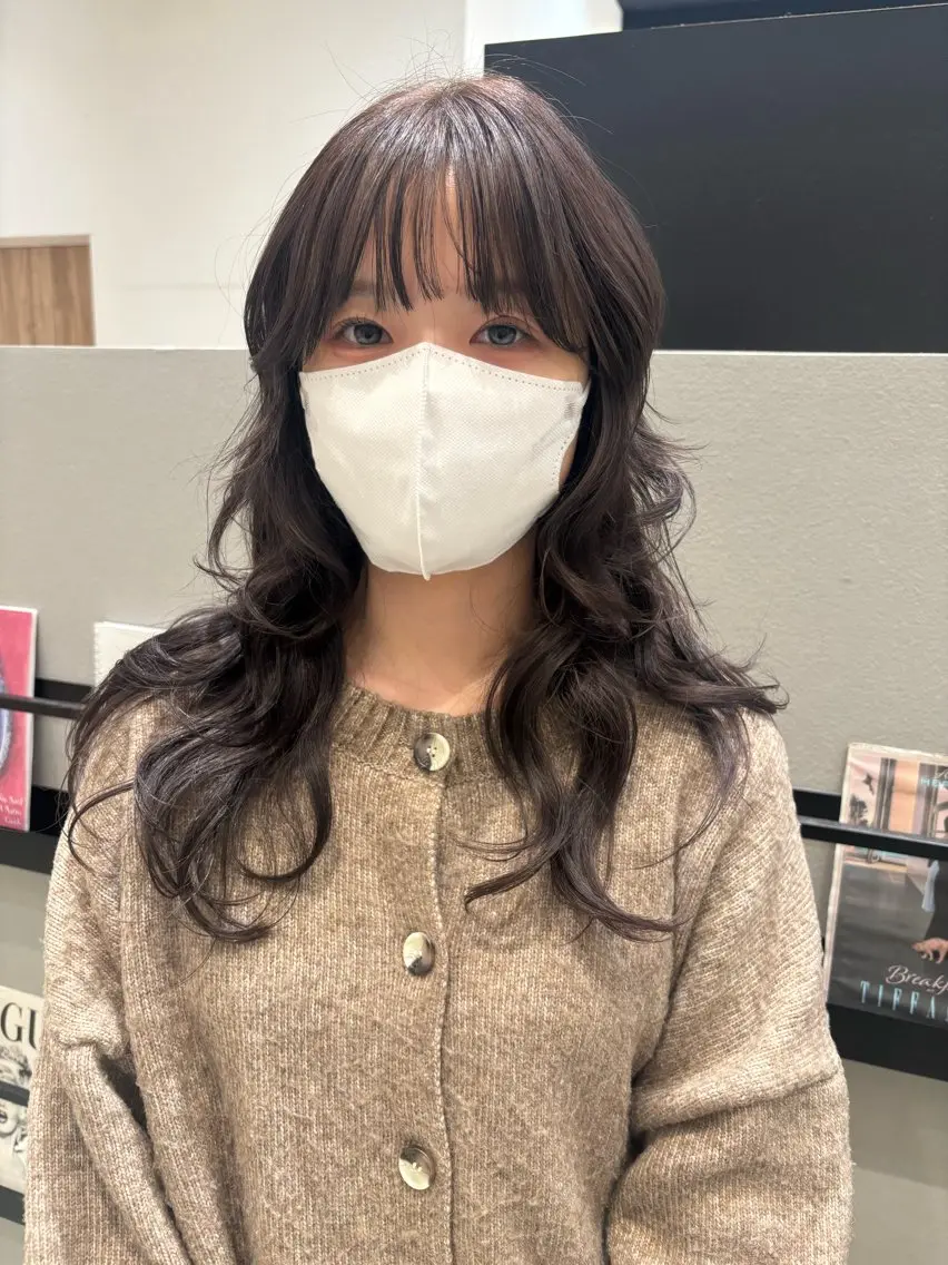 セミロング カラー ヘアアレンジ ハッシュカット カット ヘアカラー トリートメント 透明感カラー/ レイヤーkotonoのヘアスタイル