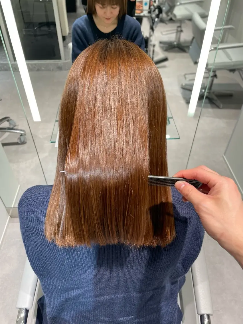 ミディアム 髪質改善 unique RINNEのヘアスタイル