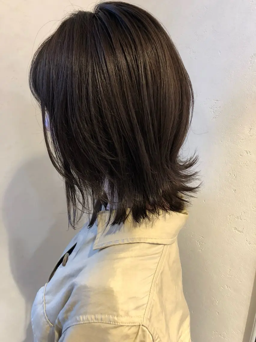 ミディアム カラー ブリーチ 透明感カラー カット ヘアカラー トリートメント mama美容師🌻 たかはし みくのヘアスタイル