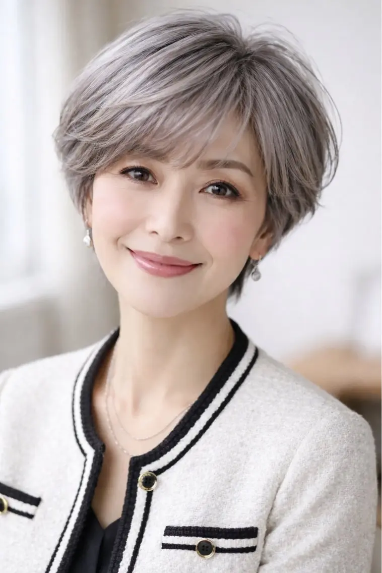 ショート カラー 透明感カラー au美容室 栄矢場町のヘアスタイル