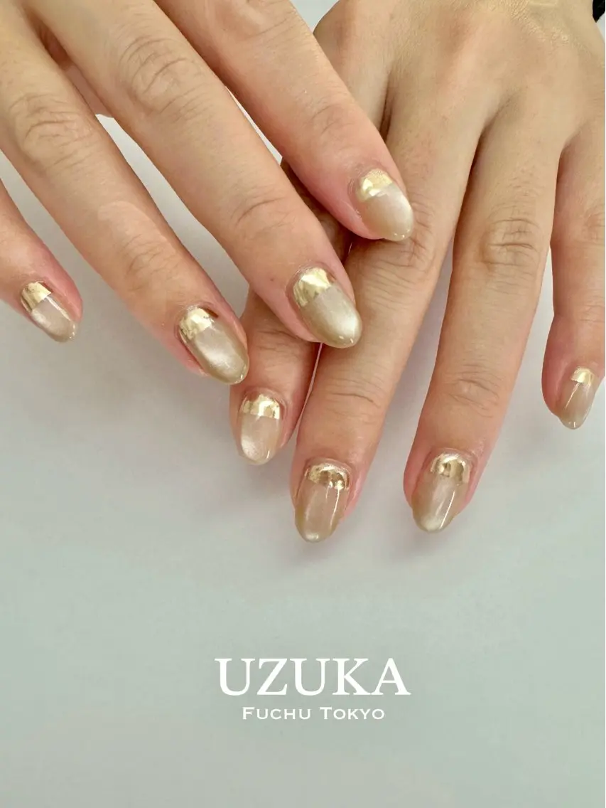 ネイル マグネットネイル ミラーネイル オフィスネイル 【 enn 】 Uzuka Yukaのネイルデザイン