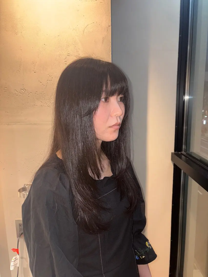 ロング カラー レイヤーカット カット ヘアカラー 宮木 海斗のヘアスタイル