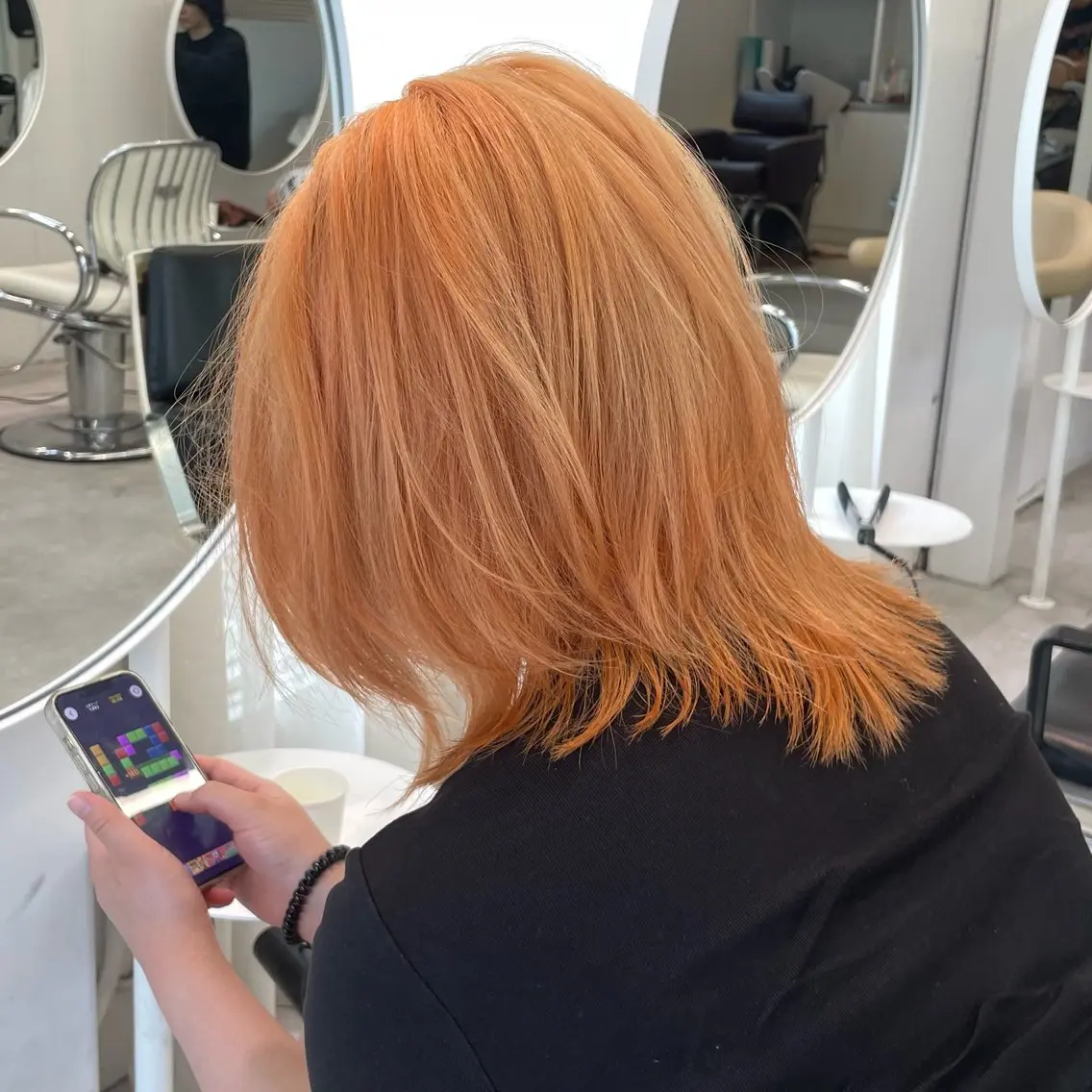 ショート カラー オレンジ ヘアカラー トリートメント 🔷ダブルカラーハイ トーン🔷櫻井走のヘアスタイル