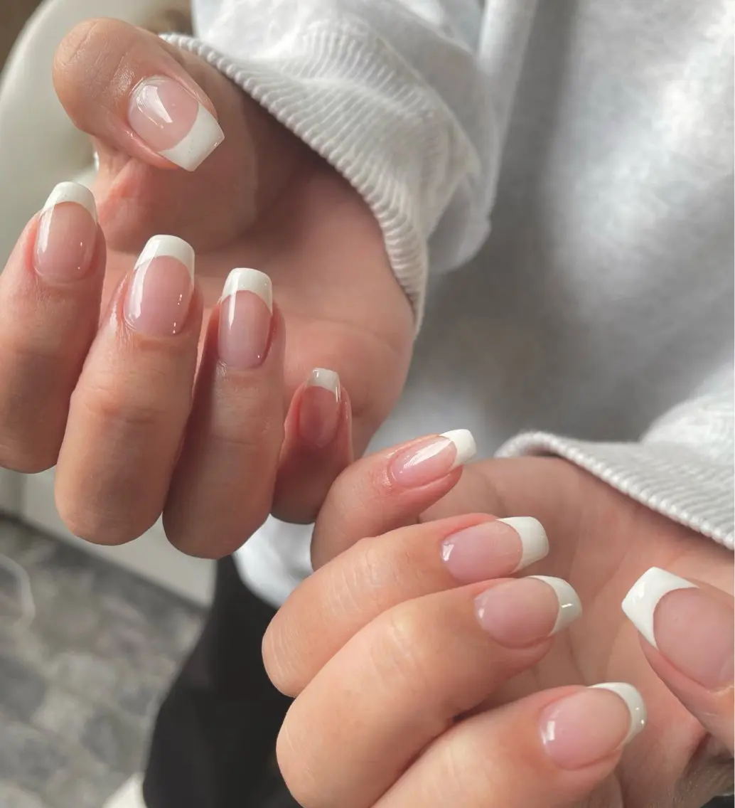🌈オフ込みෆ˚*クリアフレンチorグラデーションor2色マーブル🕊️の写真
