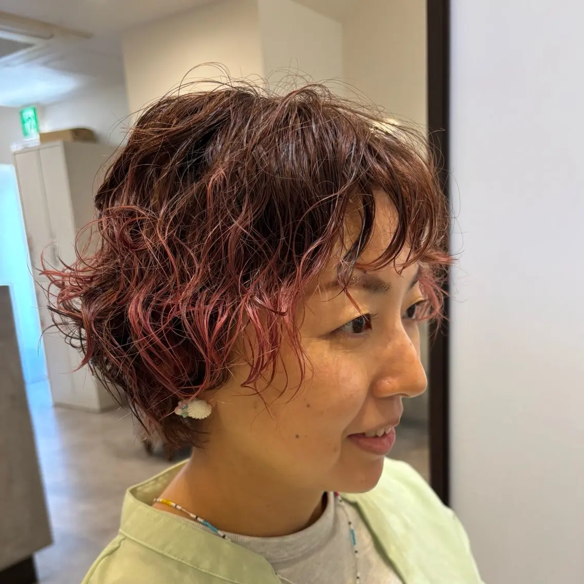 ショート カット パーマ 山下ちひろ/似合わせ /髪質改善/縮毛矯正のヘアスタイル